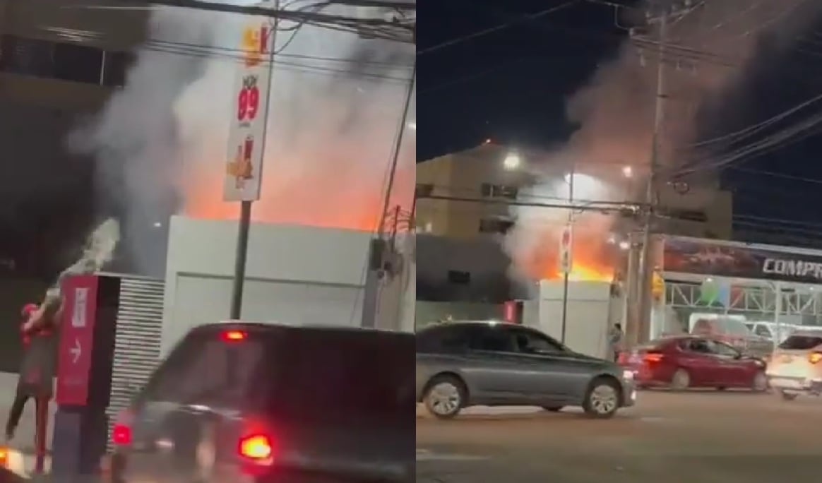 Otro incendio en Hermosillo afecta estacionamiento de KFC