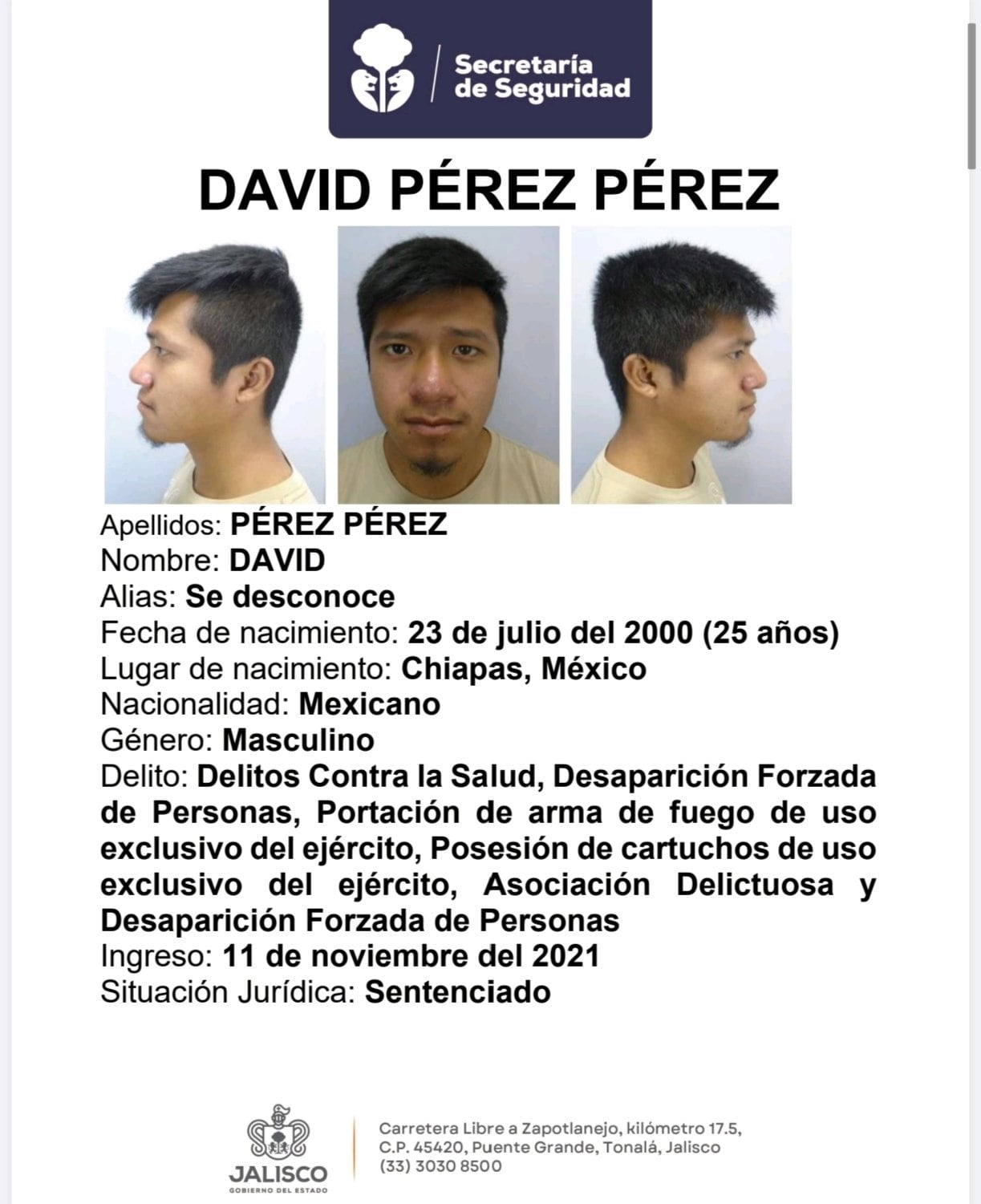 Ficha de David Pérez Pérez
