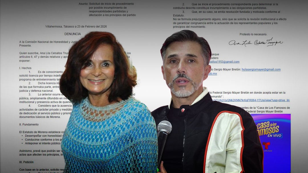 Ana Lilia Ceballos denuncia a Sergio Mayer por licencia para La Casa de los Famosos