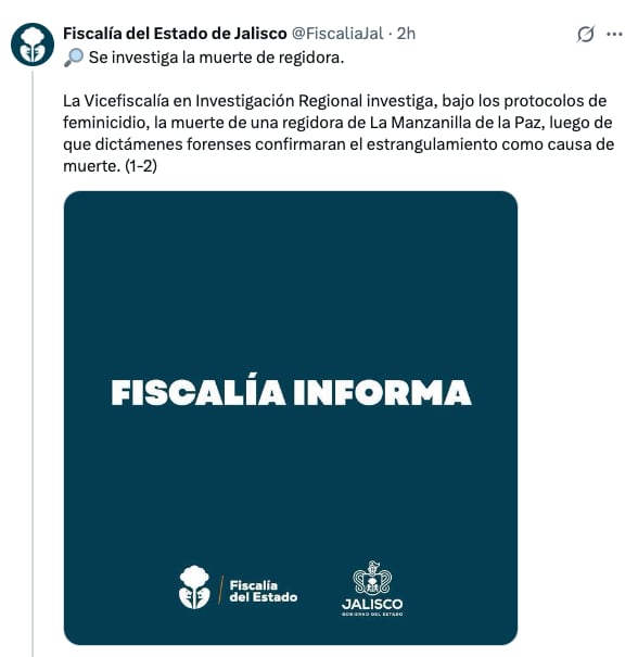 7lzxeytferbodjsebrkbgbznxa Fiscalía de Jalisco investiga posible feminicidio de Blanca Esthela Álvarez