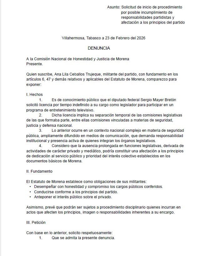 Ana Lilia Ceballos denuncia a Sergio Mayer por licencia para La Casa de los Famosos