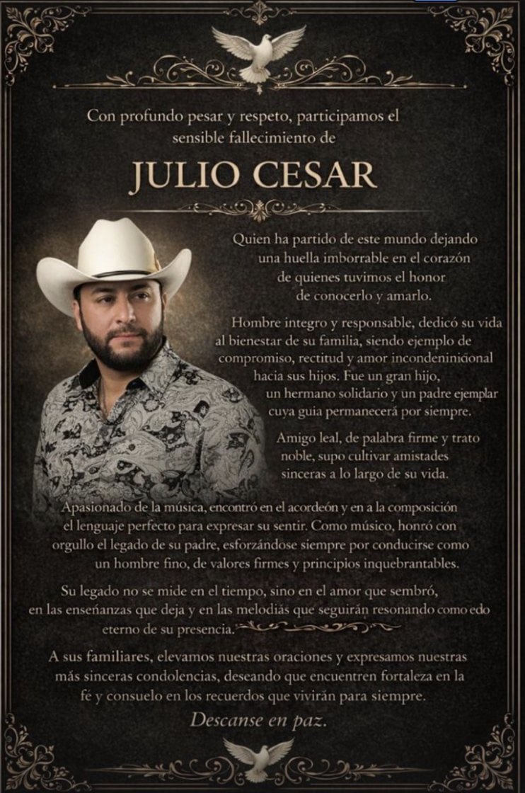 oxlzbfoxffc2dlf3nfrz7gd5um Julio César Beltrán, integrante de Grupo Arraigado, fue asesinado en Culiacán