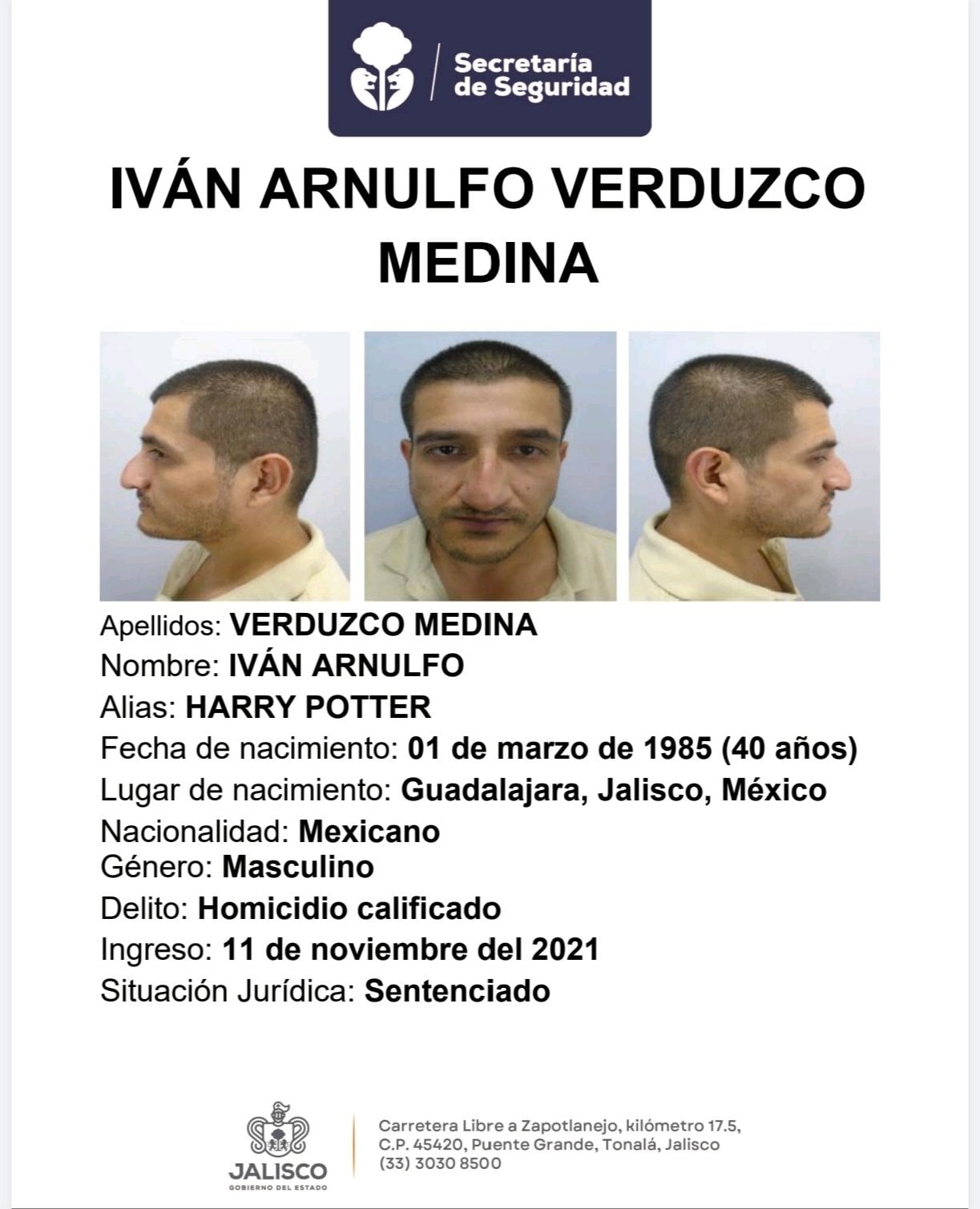 Ficha de Iván Arnulfo Verduzco Medina