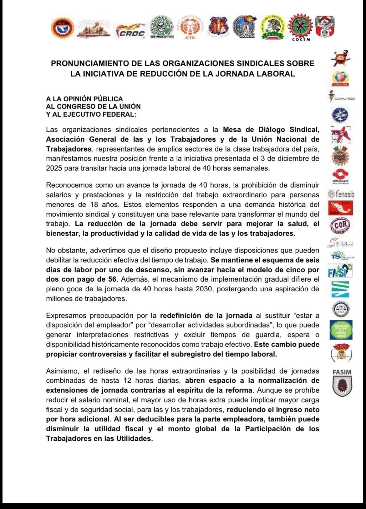 t6ivl4dbhzaklpcypmnq2rp6nu Sindicatos critican la aplicación gradual de la jornada de 40 horas en México