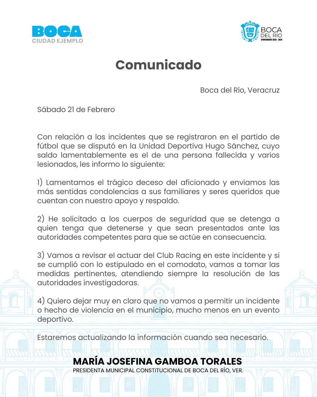 Posicionamientos por riña entre barras de Racing Veracruz y Club Celaya