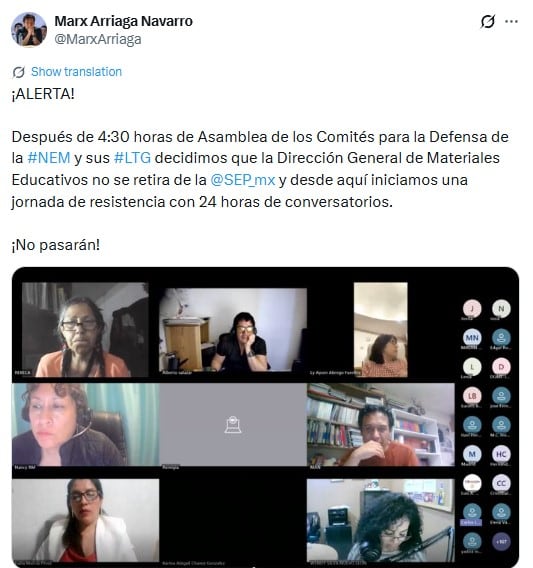 utoh57dj5rfujdaqytg6k6c7hu Marx Arriaga anuncia protesta de 24 horas en la SEP