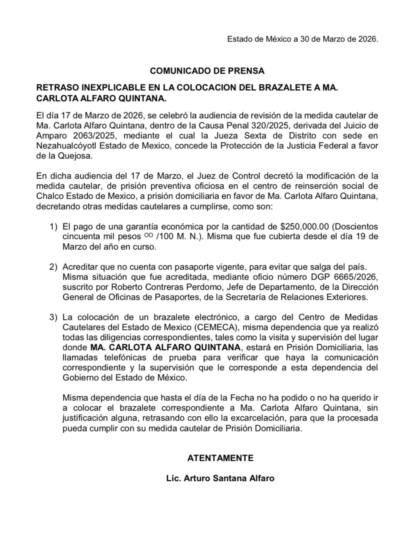 2jrahdc6yrd73h2doygqmwomxq Revelan atraso en la colocación de brazalete electrónico a Doña Carlota