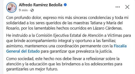 2xsslq4ldjbcfi537j7a4s355a Ramírez Bedolla coordina acciones con Fiscalía de Michoacán por balacera en Lázaro Cárdenas