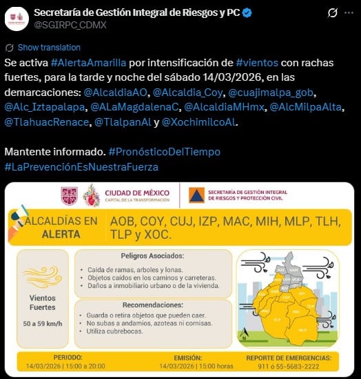 Clima en CDMX para el Vive Latino 2026: prevén lluvia en el primer día