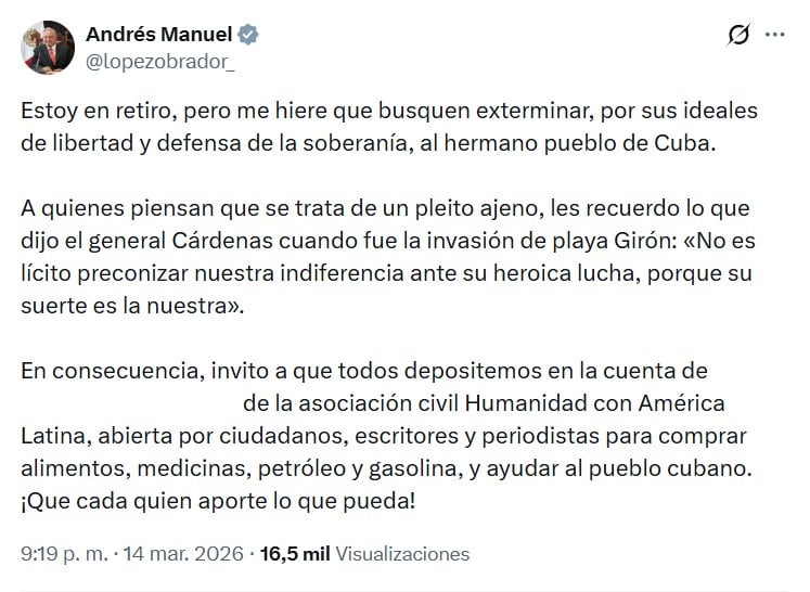 h2zm64oh7na5bdrn7epiiwfzr4 AMLO reaparece para llamar a defender a Cuba