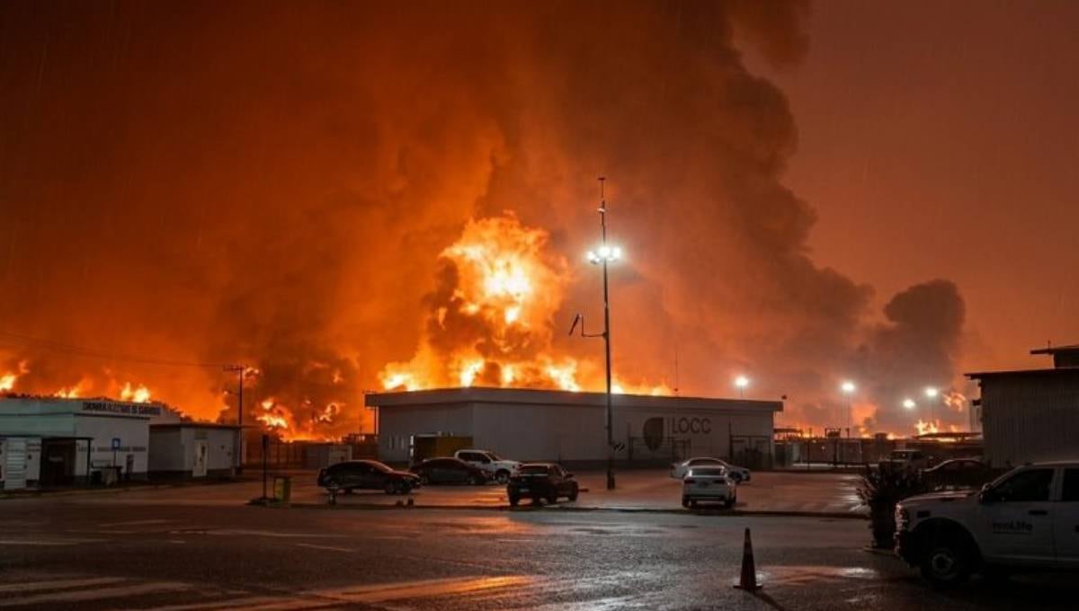 Incendio en Dos Bocas