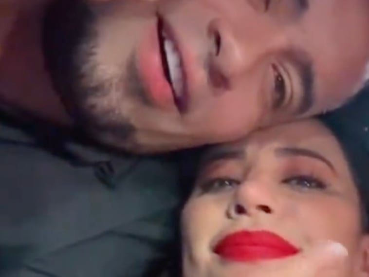 Alejandro Gilmare Mendoza, El Choko, con Sandra Cuevas