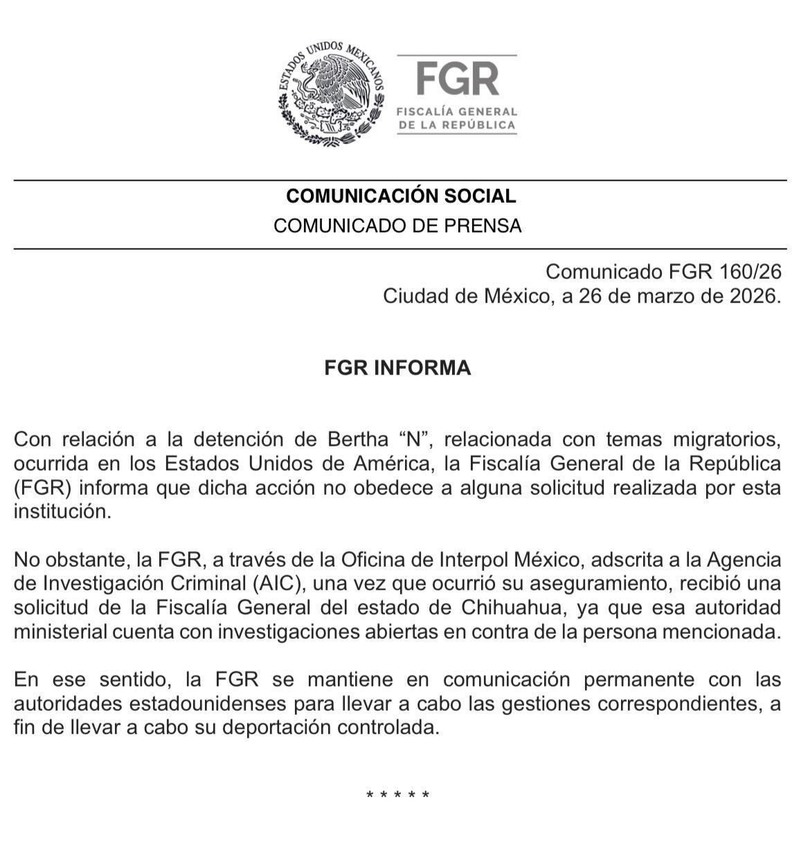 qf2fm27ctzh4ngqtmefbck23mi FGR inicia deportación de Bertha Olga Gómez Fong, esposa de César Duarte