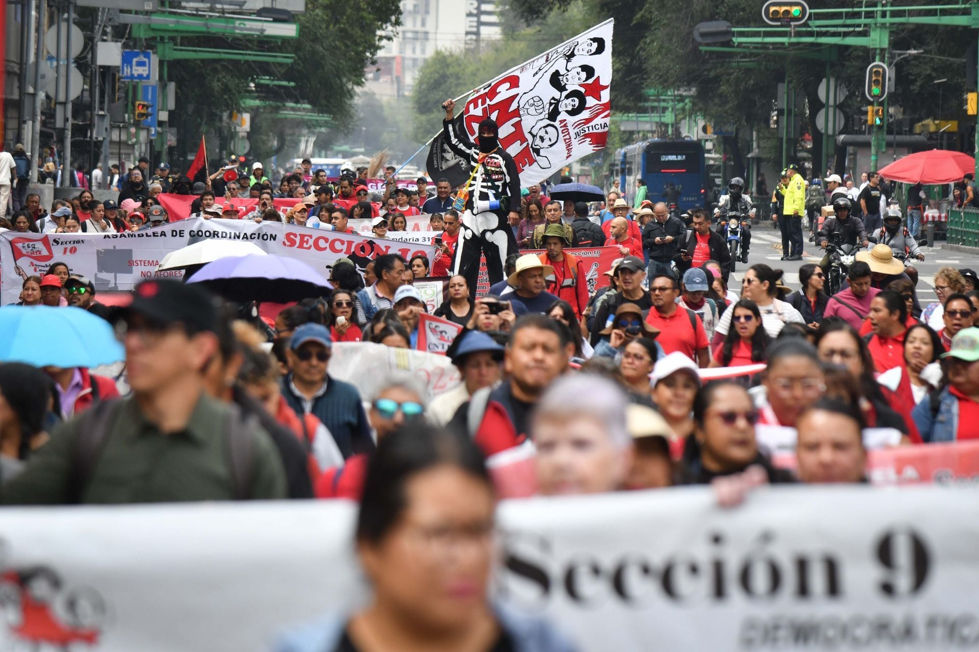 Bloqueo de la CNTE en CDMX