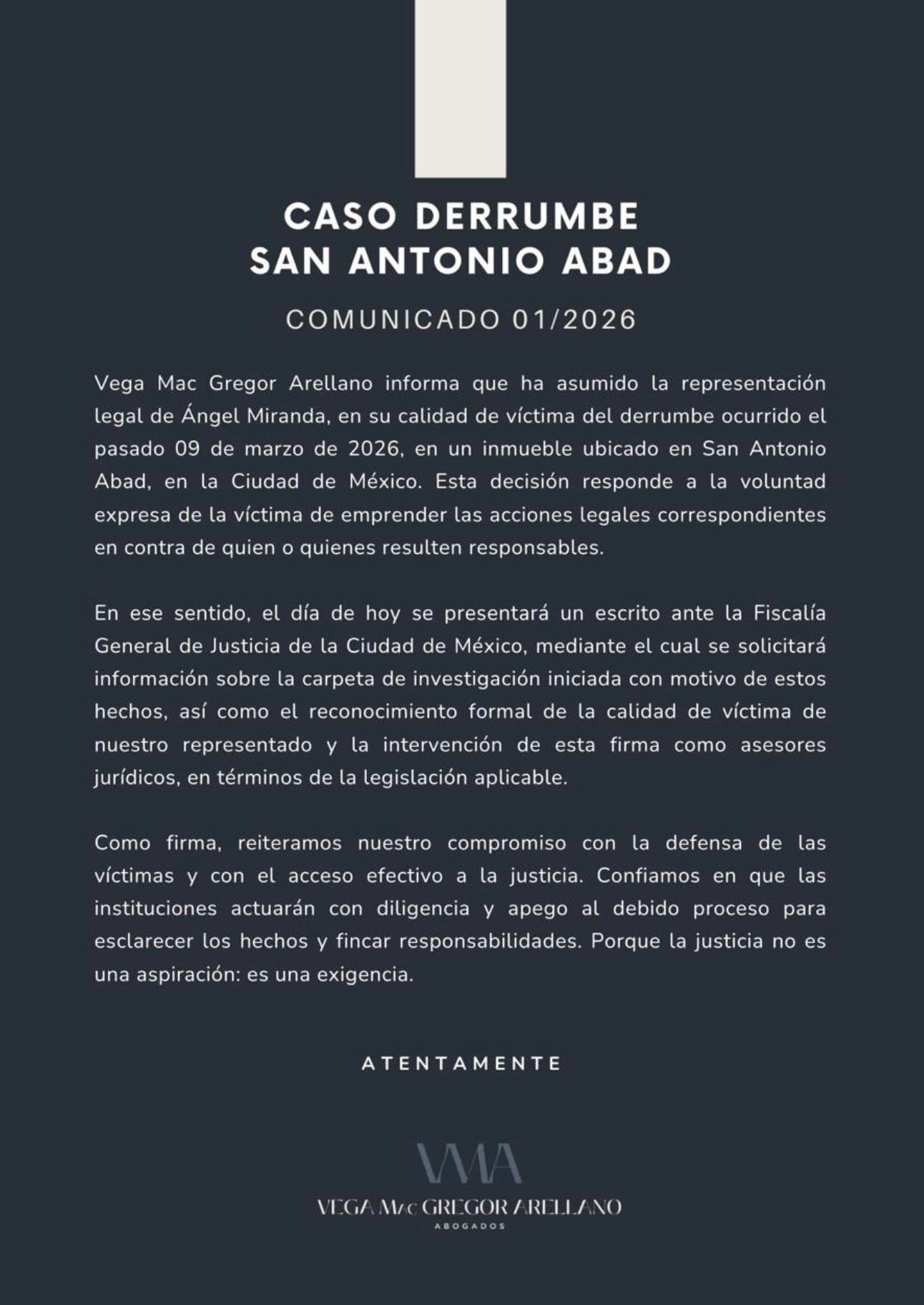 Sobreviviente a derrumbe en San Antonio Abad tomará acción legal