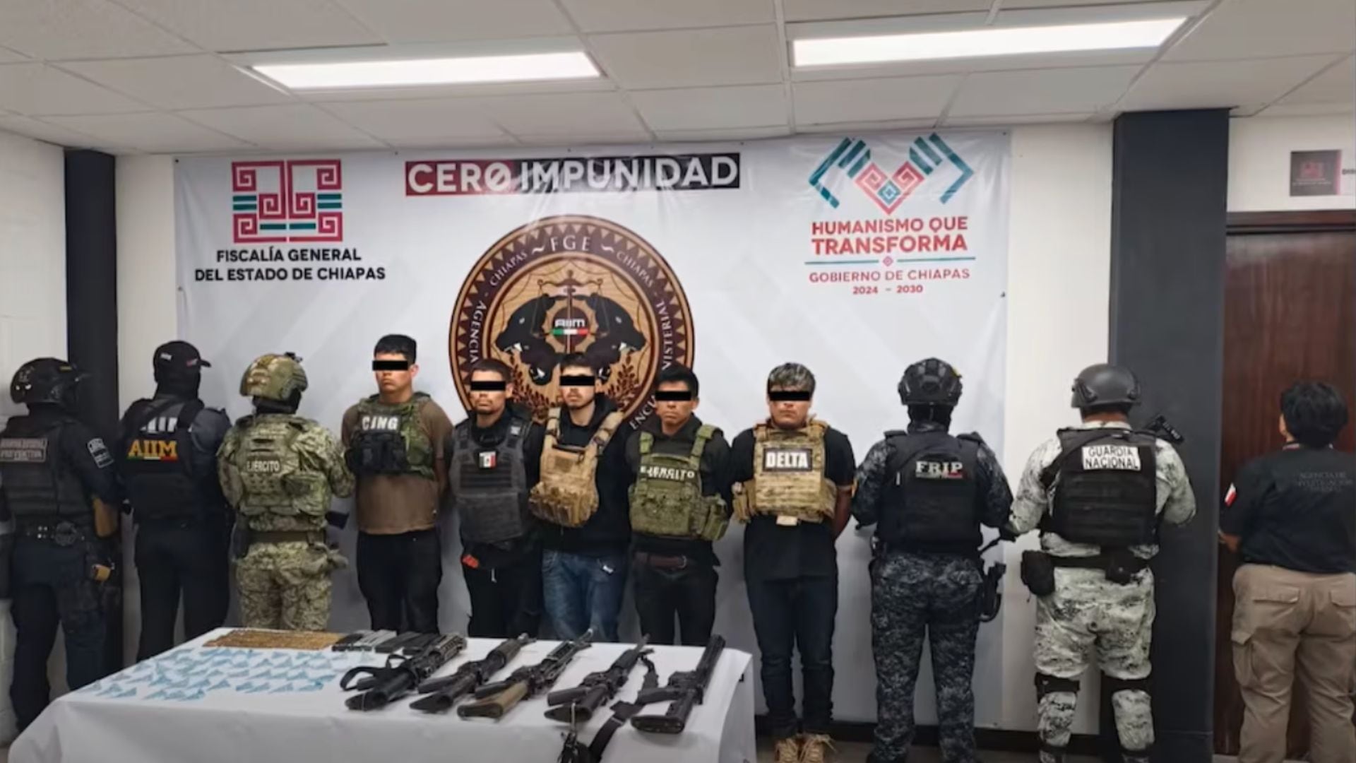 Presuntos miembros del CJNG