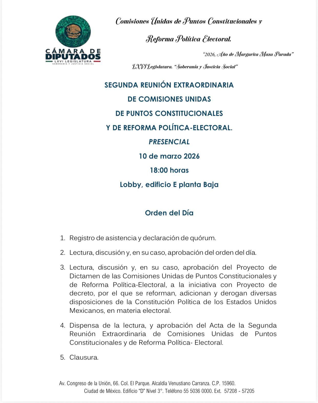 z4e2bvz32fapxb5tgwliyws4fu Comisiones de Diputados convocan reunión extraordinaria para discutir reforma electoral