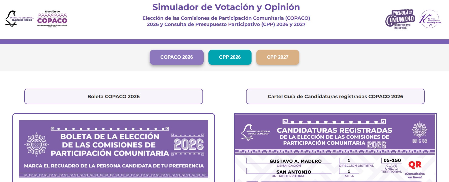 El IECM comparte simulador para la Jornada del 3 de mayo