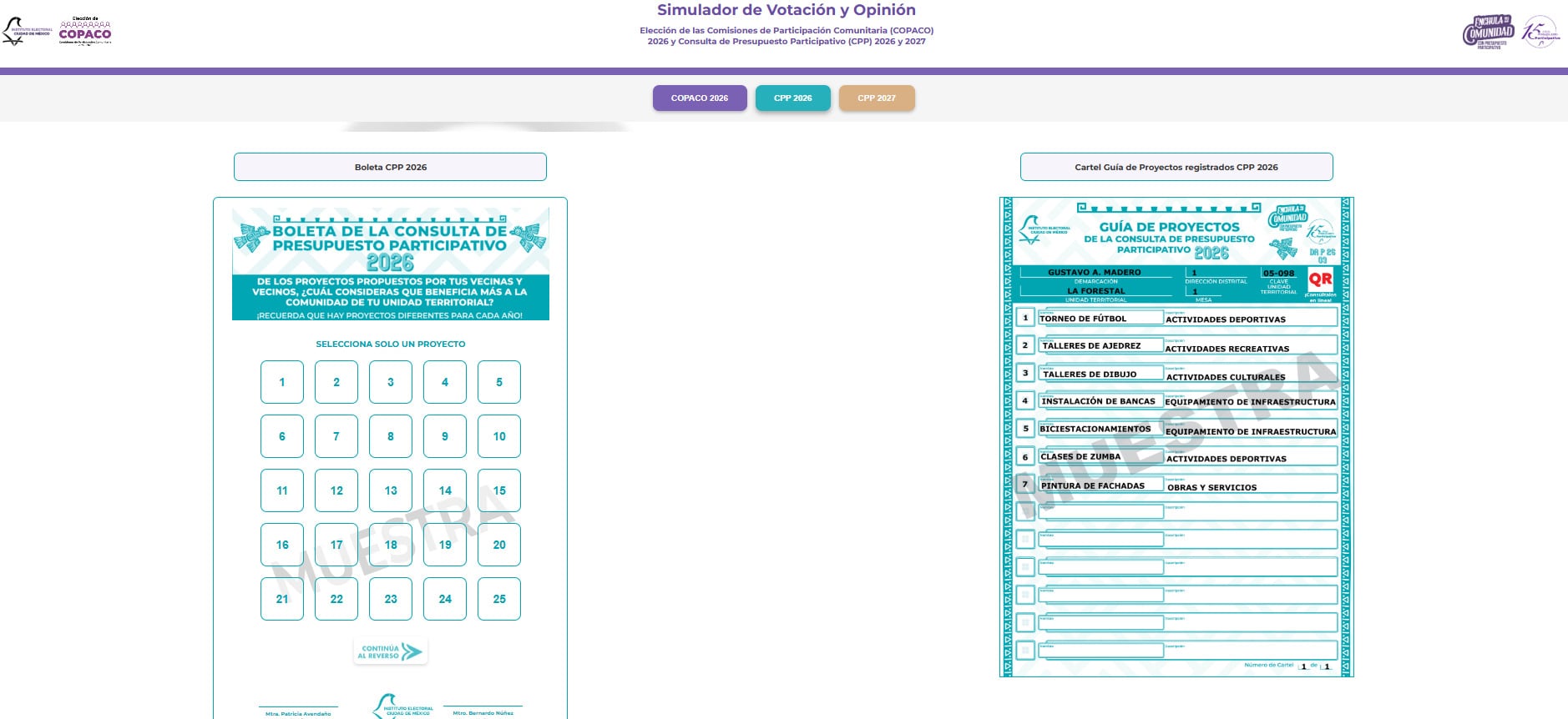 El IECM presenta su simulador para la jornada del 3 de mayo
