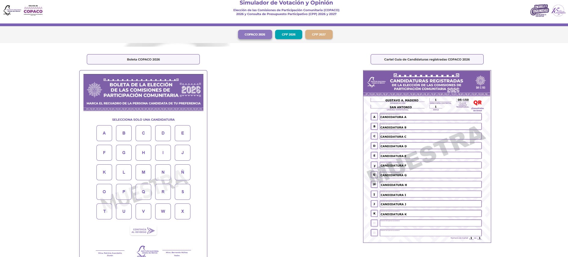 El IECM presenta su simulador para la jornada del 3 de mayo