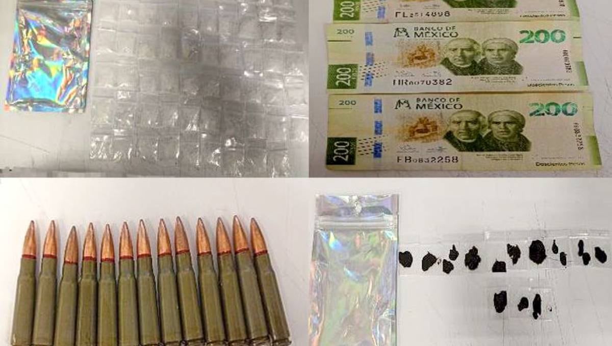 Armas y droga asegurada