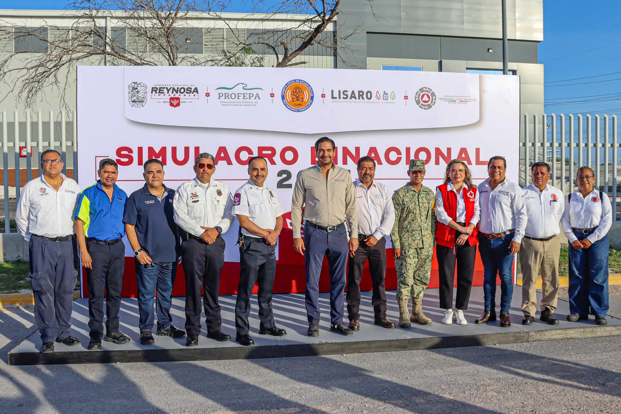 Culmina con éxito el Simulacro Binacional DINAPREQ 2025 en la frontera Tamaulipas-Texas