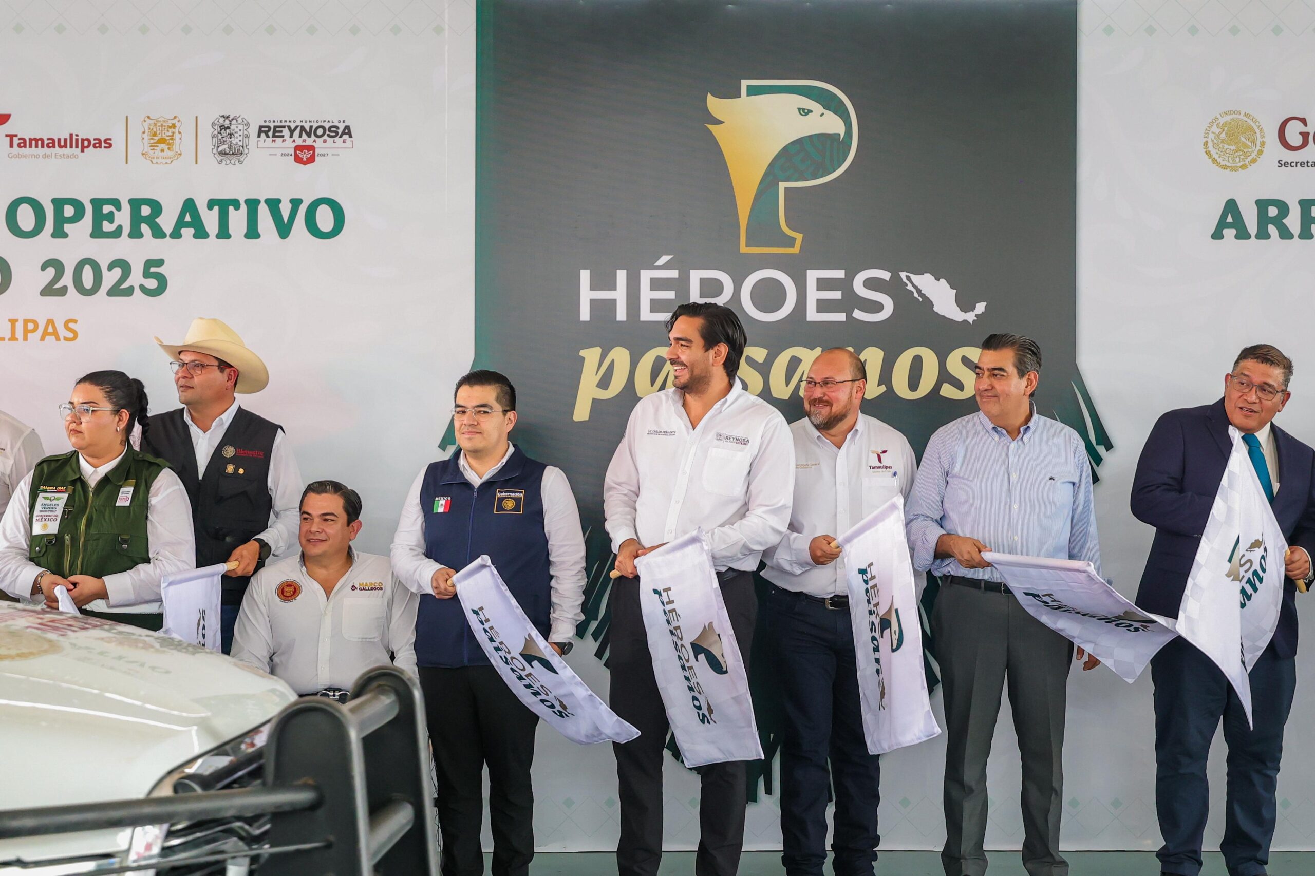 Reciben autoridades a Héroes Paisanos en Reynosa; arranca operativo de verano