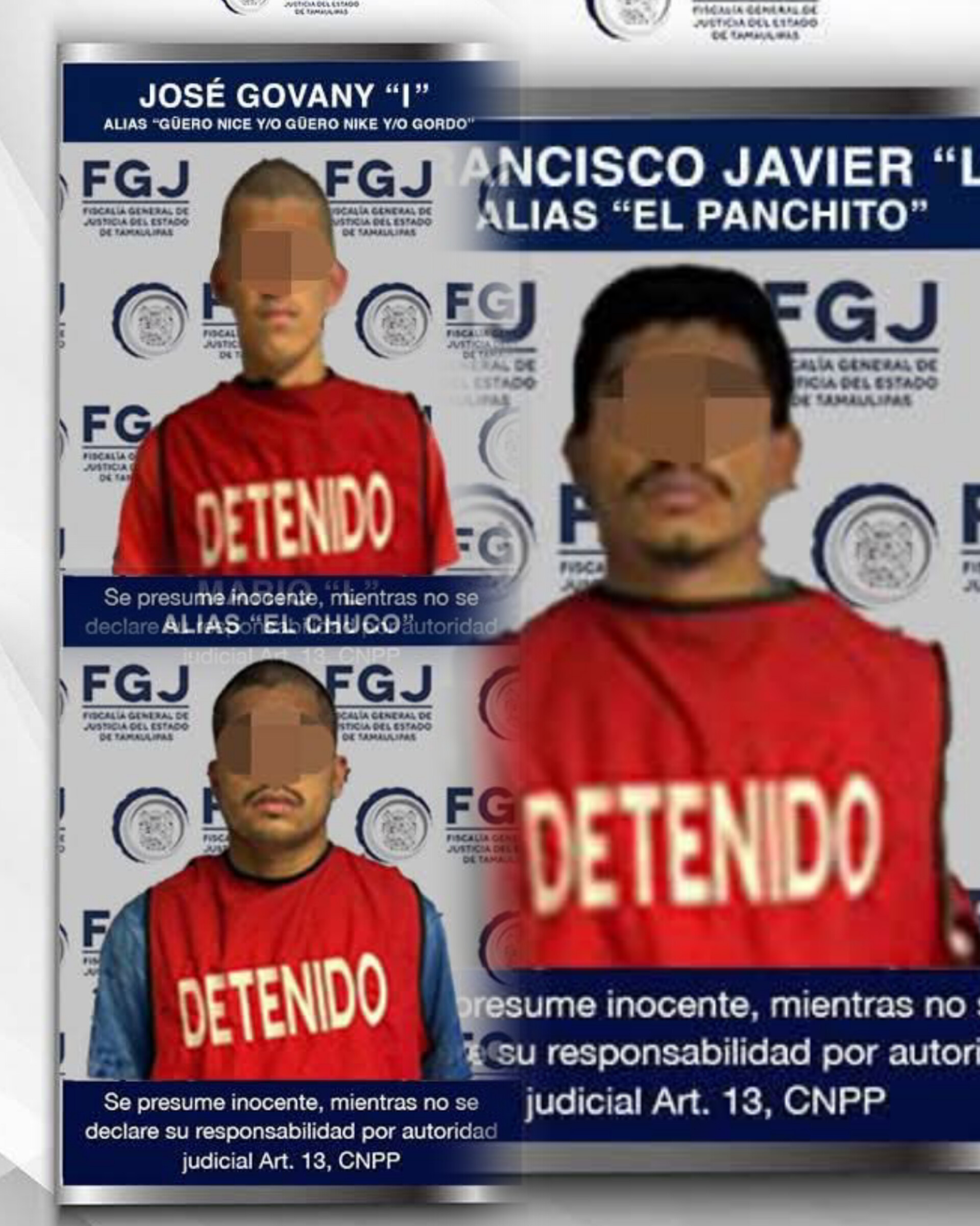 Vinculan a proceso a tres implicados en el asesinato de integrantes del Grupo Fugitivo en Reynosa