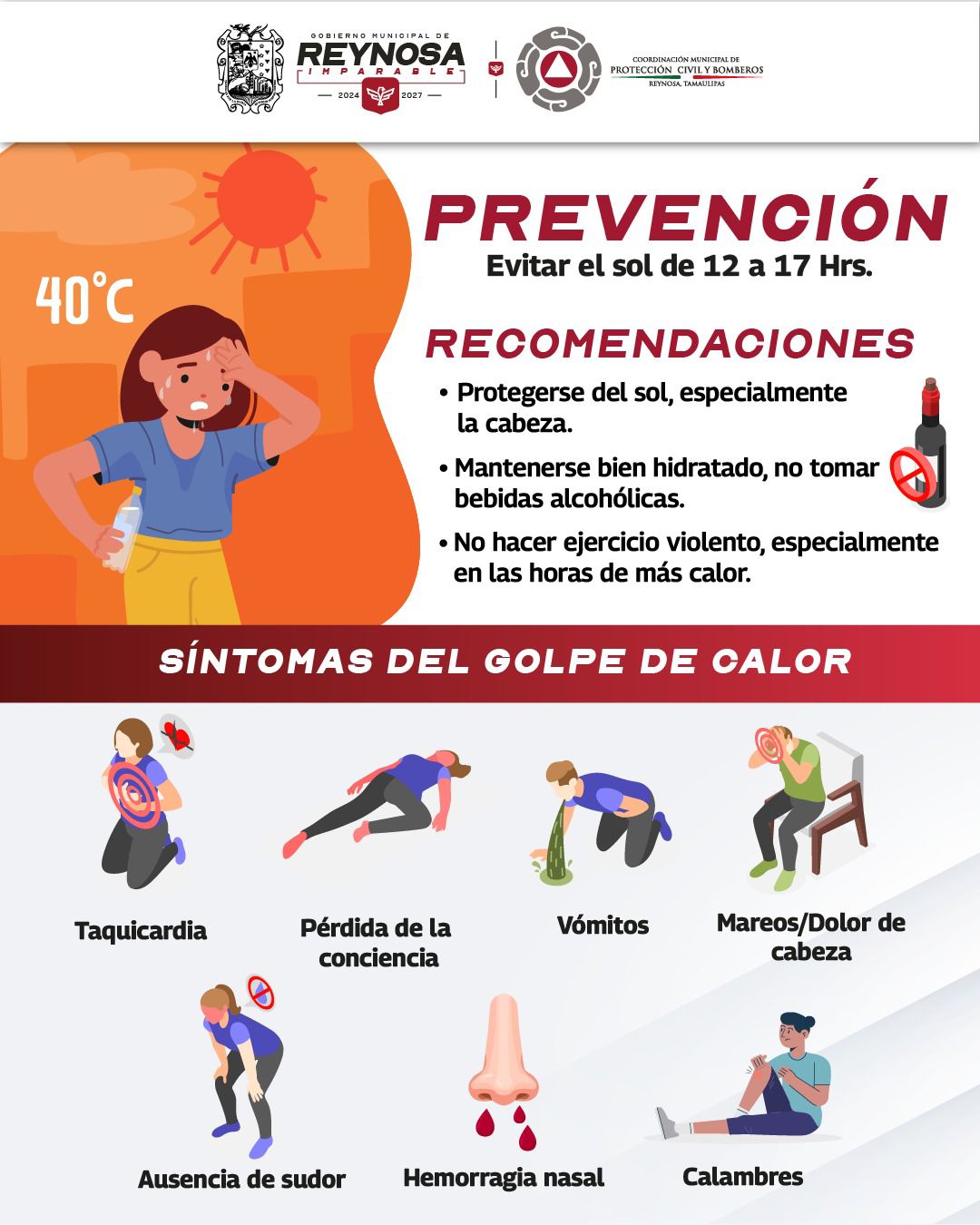 Ola de calor extremo afecta a Reynosa con 39° Centígrados