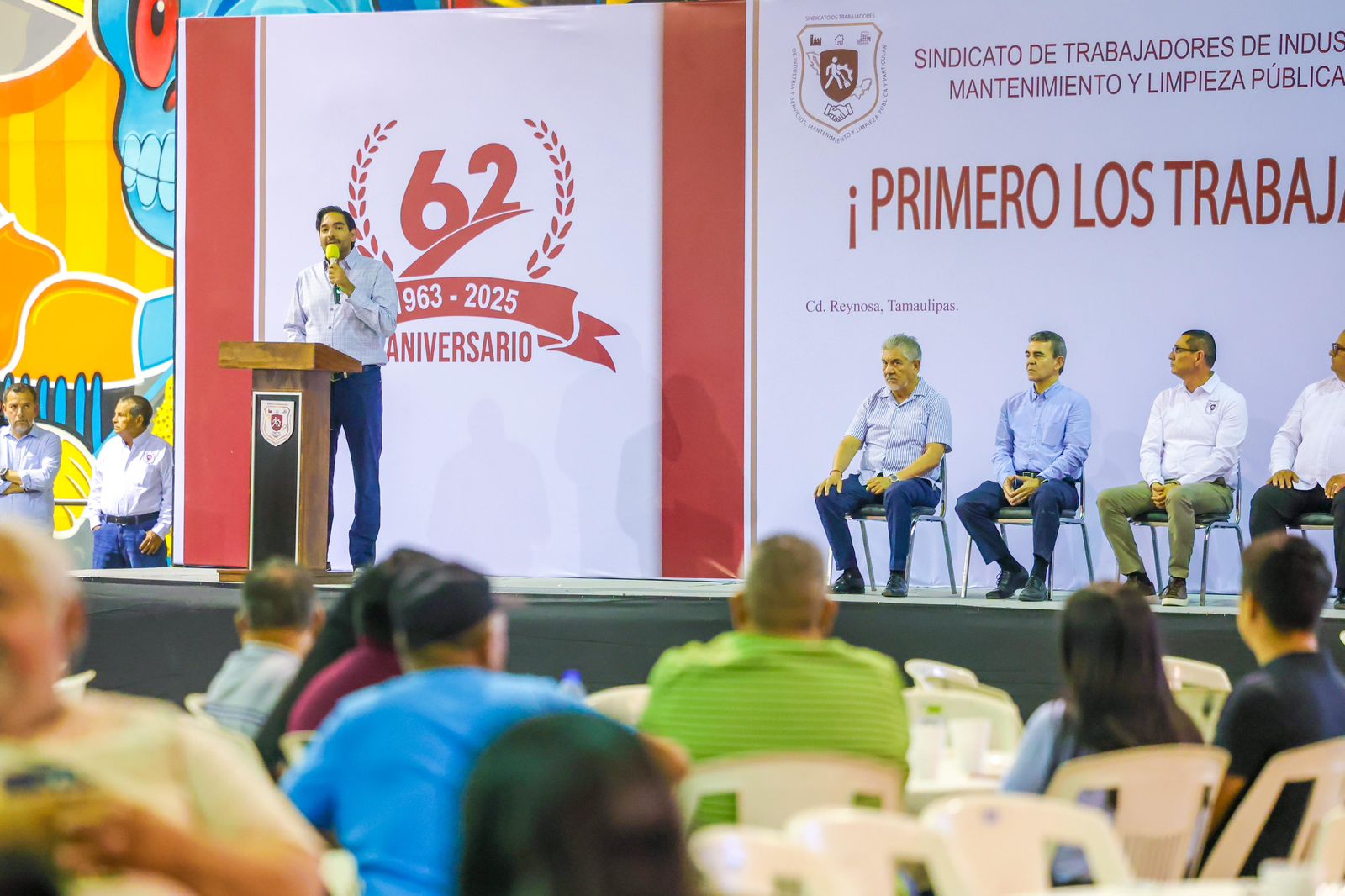 Resaltan unidad entre Sindicato y Gobierno en 62 aniversario de trabajadores municipales