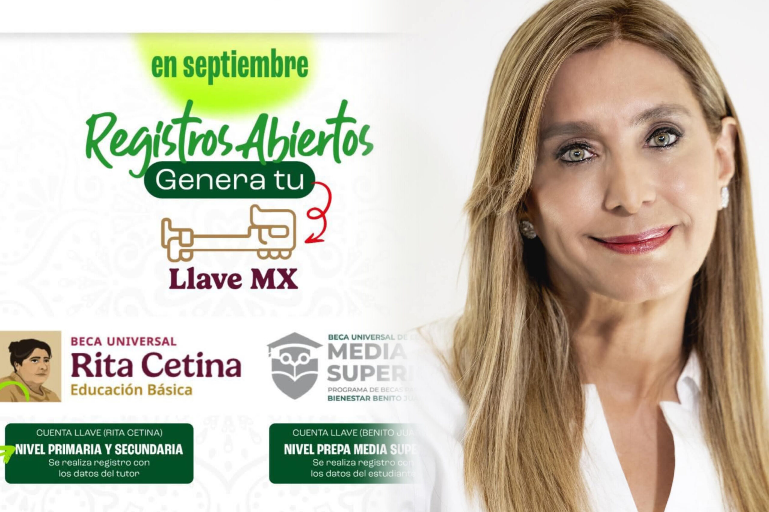 Anuncia Maki Ortiz registro para la Beca Rita Cetina en septiembre