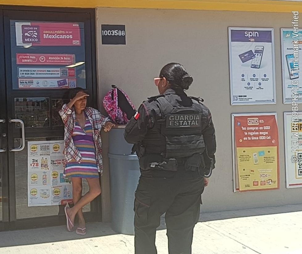 Guardia Estatal localiza y asiste a mujer extraviada en Ciudad Victoria