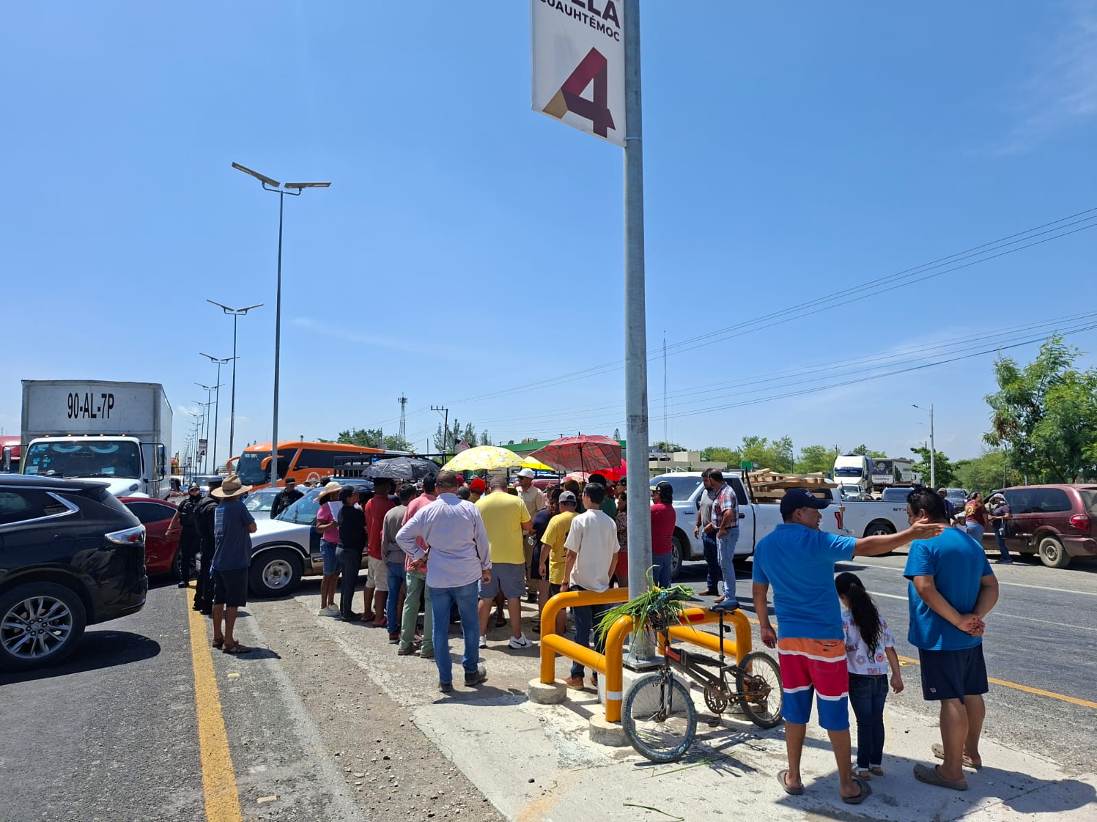 Alerta: circulación cerrada en Carretera Tampico-Mante por manifestación