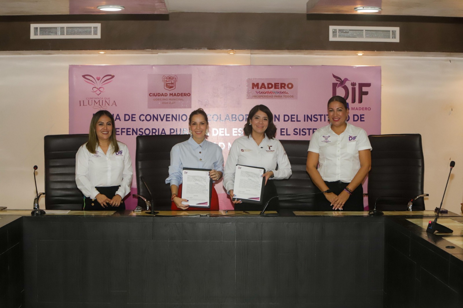 Firma convenio Instituto de Defensoría Pública del Estado de Tamaulipas con DIF Ciudad Madero para garantizar atención jurídica gratuita