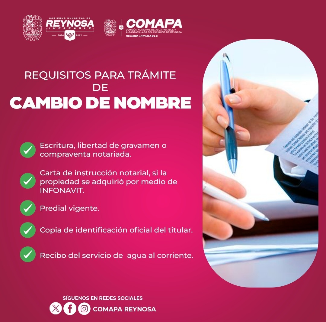 Invita COMAPA a usuarios a mantener actualizados sus datos